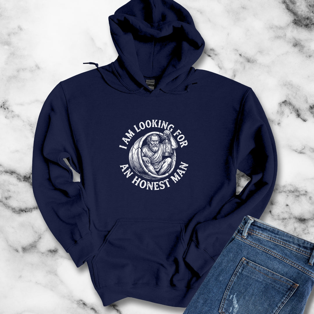 Diogenes of Sinope Looking for Honest Man Quote Hoodie Sweatshirt