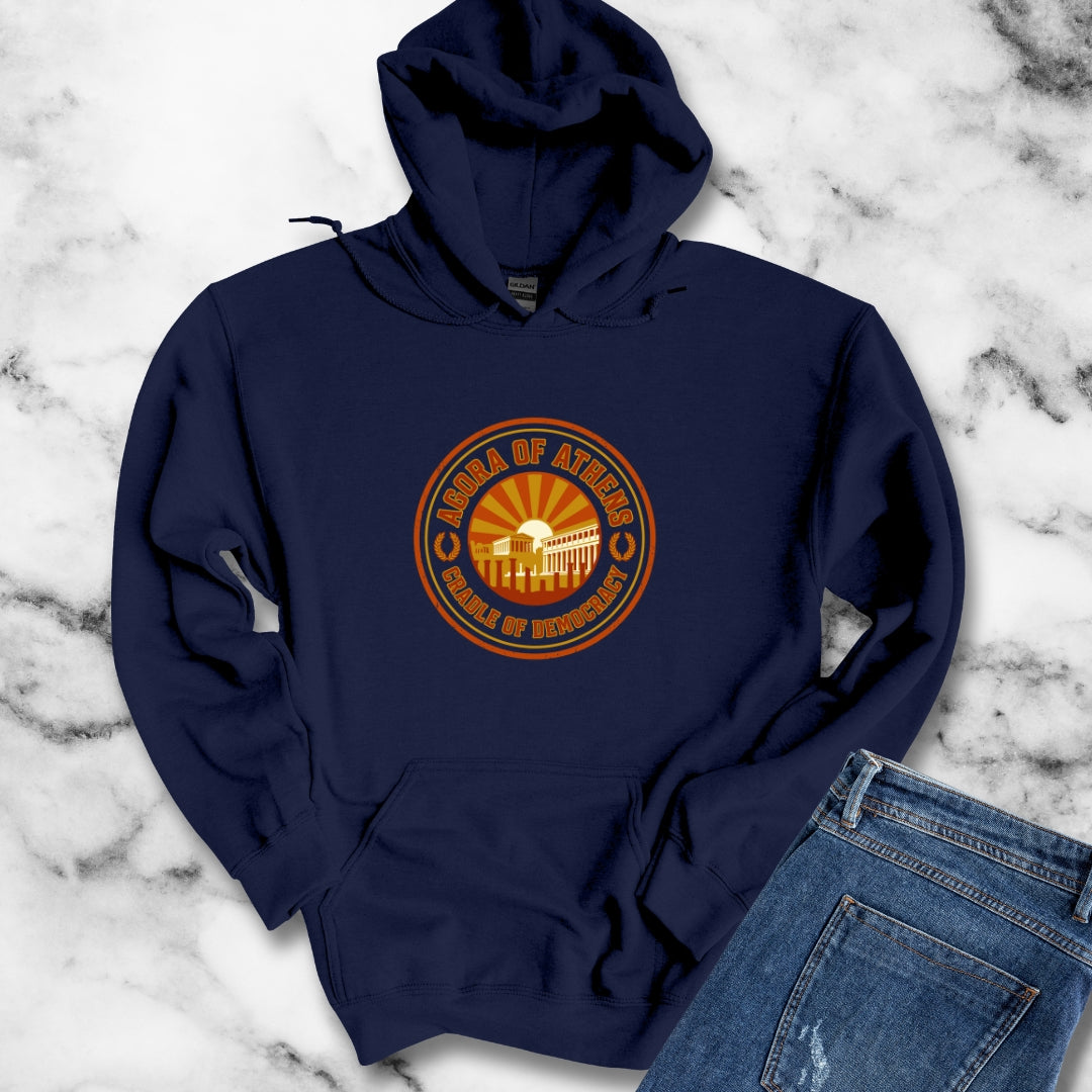 Athens Agora Cradle of Democracy Hoodie Sweatshirt