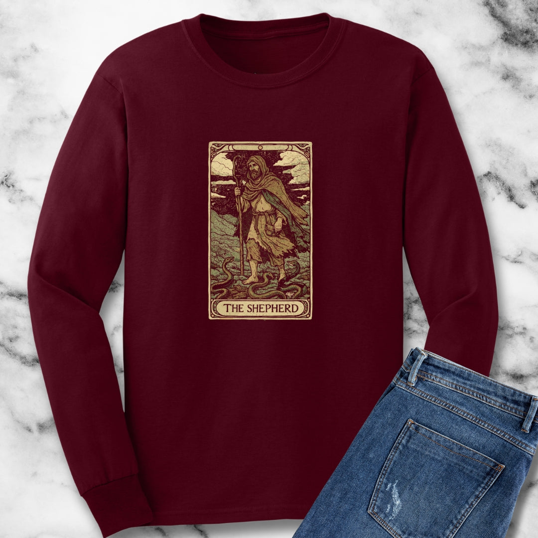 Saint Patrick Shepherd Tarot Long Sleeve Tee