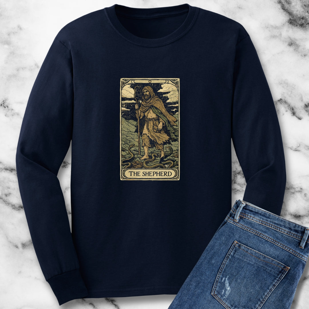 Saint Patrick Shepherd Tarot Long Sleeve Tee