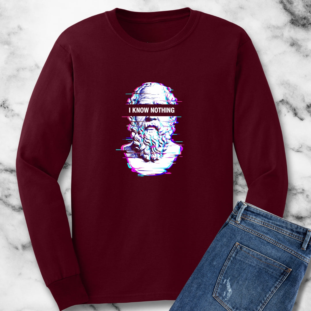 Socrates I Know Nothing Long Sleeve Tee