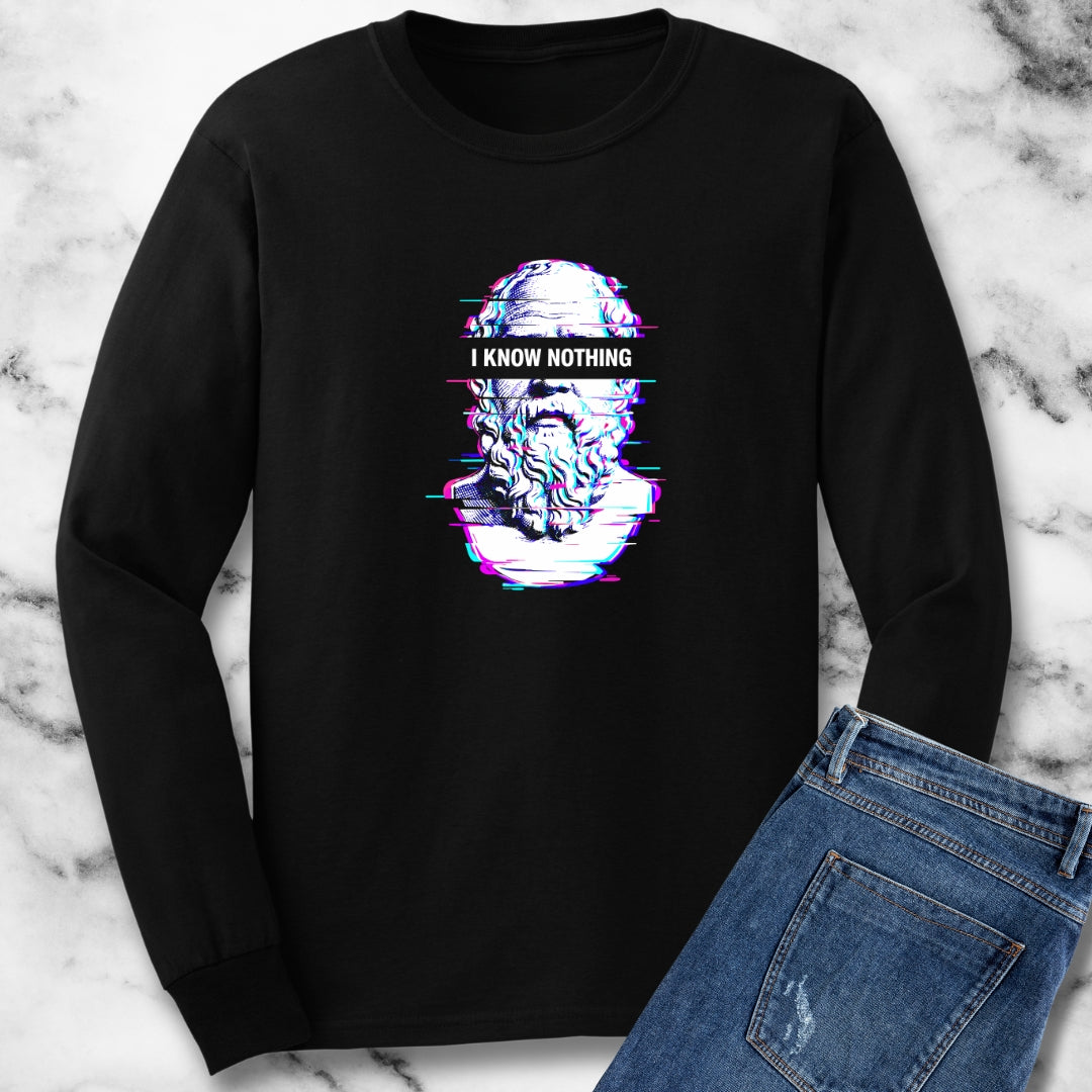 Socrates I Know Nothing Long Sleeve Tee