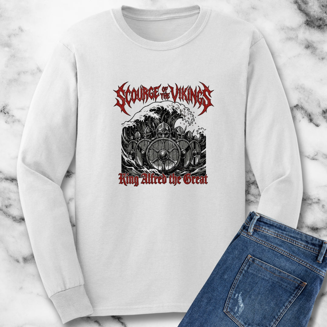 King Alfred Scourge of the Vikings Unisex Long Sleeve Tee