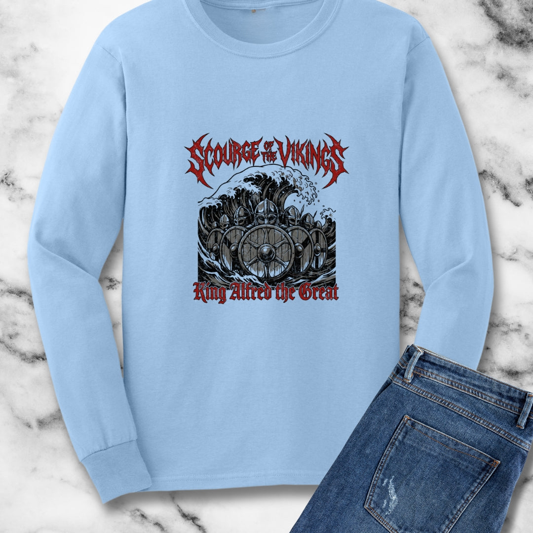 King Alfred Scourge of the Vikings Unisex Long Sleeve Tee