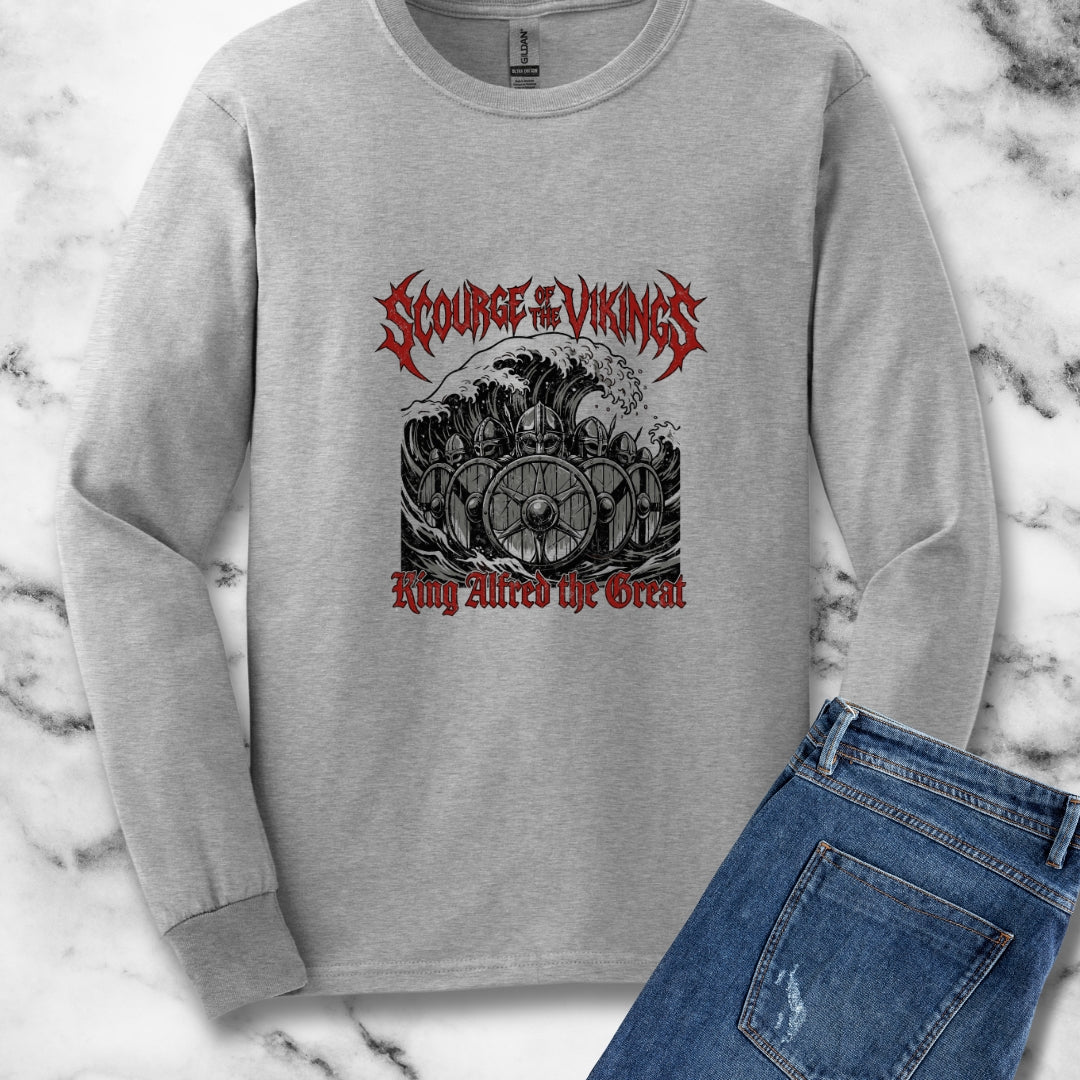 King Alfred Scourge of the Vikings Unisex Long Sleeve Tee