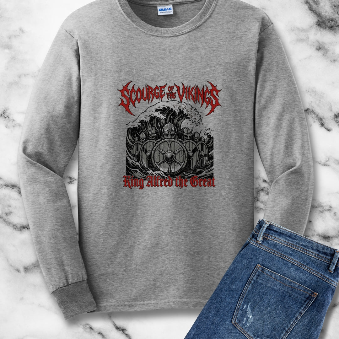 King Alfred Scourge of the Vikings Unisex Long Sleeve Tee