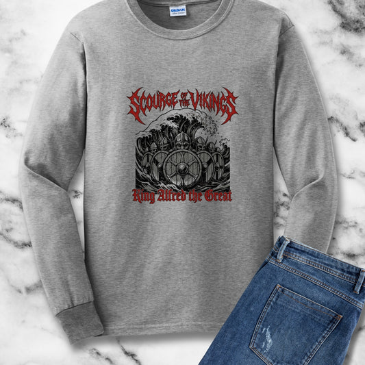 King Alfred Scourge of the Vikings Unisex Long Sleeve Tee