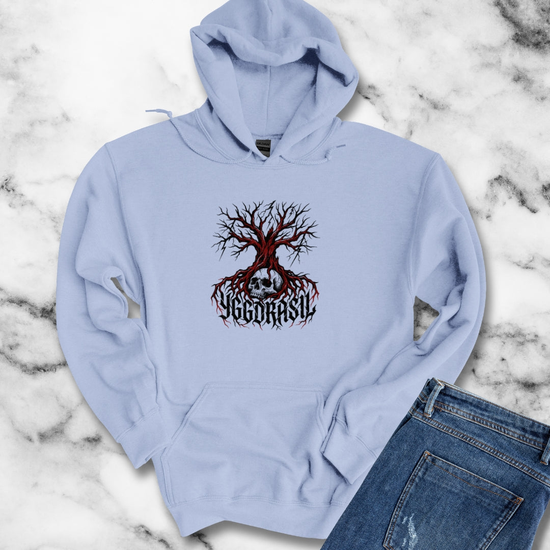Yggdrasil Tree with Skull Hoodie Sweatshirt
