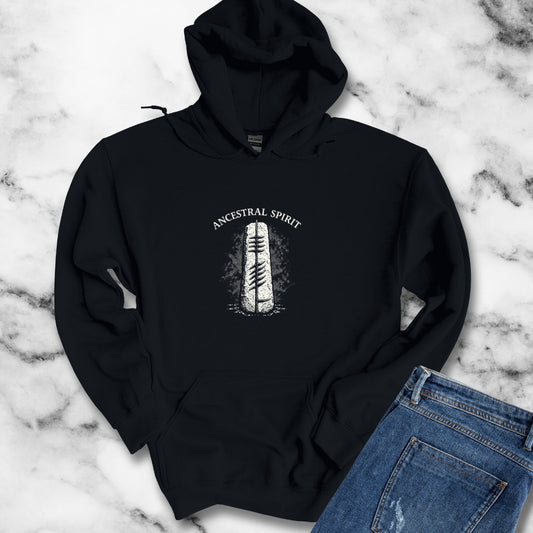 Ogham Script Stone Irish Strength Hoodie Sweatshirt