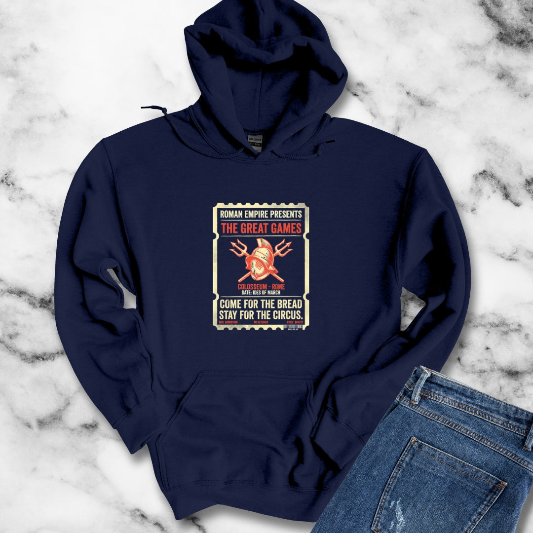 Colosseum Gladiator Ticket Bread Circuses Hoodie Sweatshirt