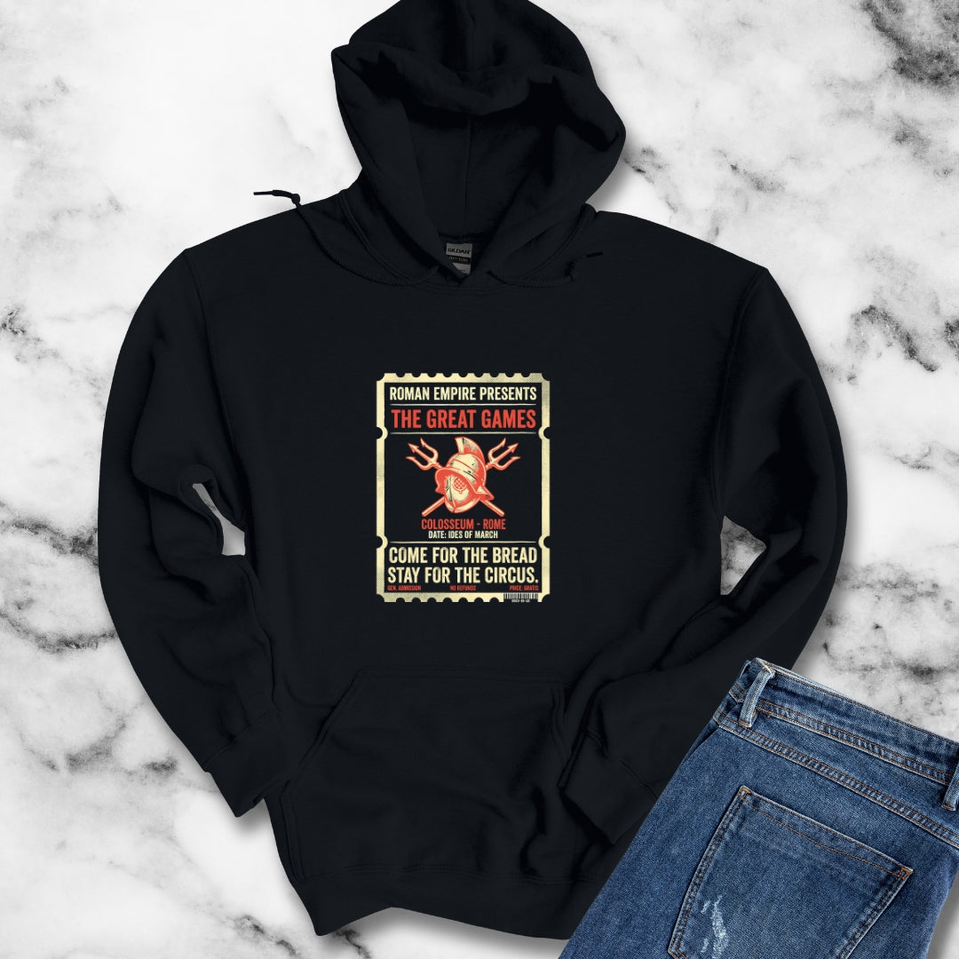 Colosseum Gladiator Ticket Bread Circuses Hoodie Sweatshirt