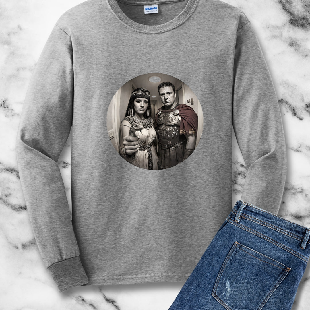 Peephole View Antony and Cleopatra Unisex Long Sleeve Tee