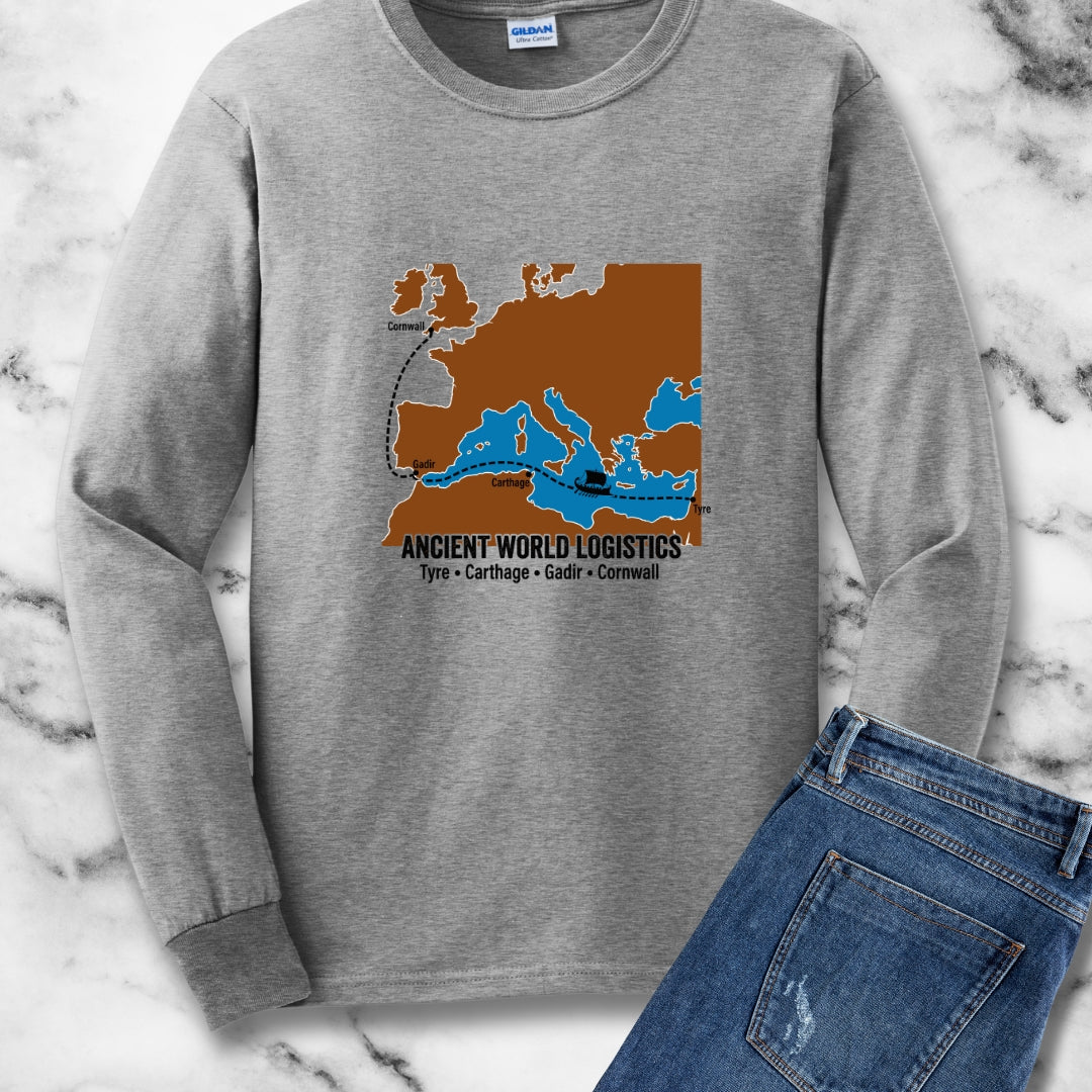 Phoenicians Ancient Shipping Maritime Long Sleeve Tee
