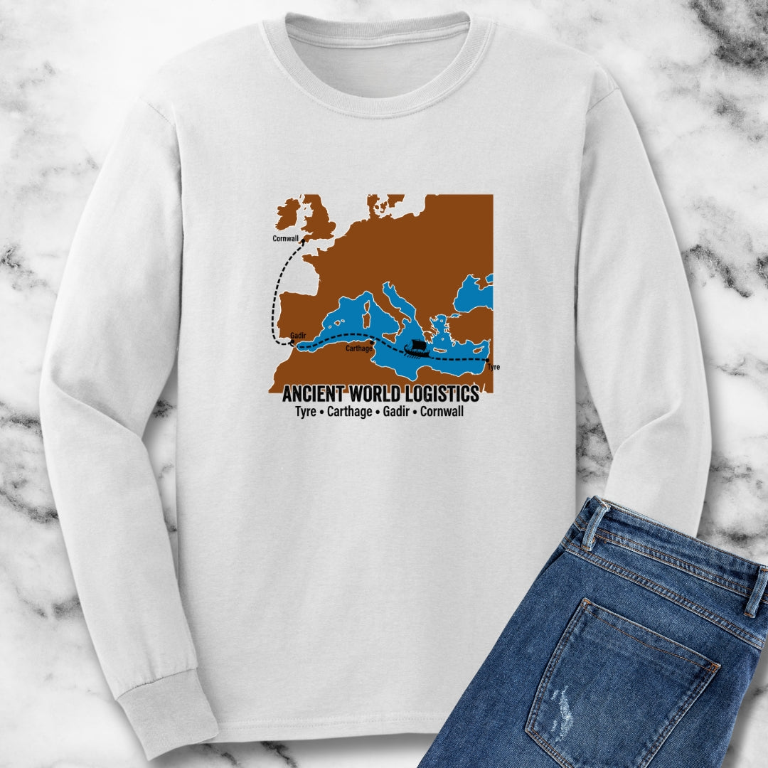 Phoenicians Ancient Shipping Maritime Long Sleeve Tee