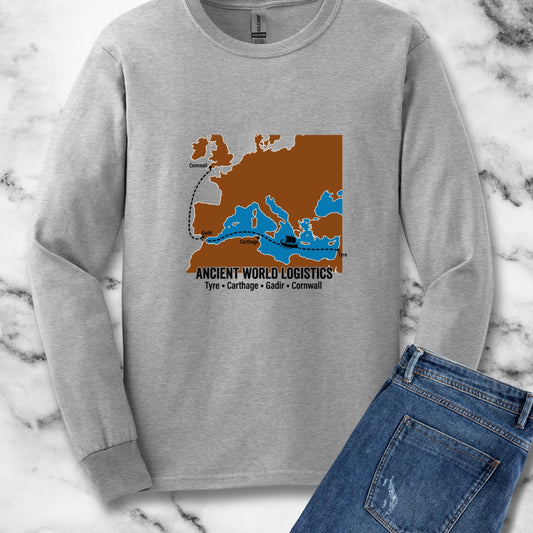 Phoenicians Ancient Shipping Maritime Long Sleeve Tee