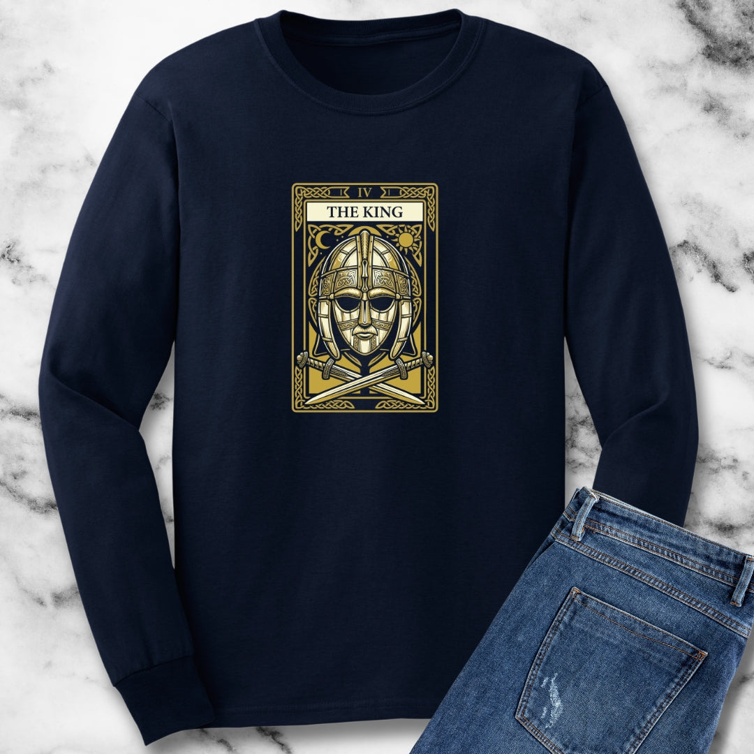 Sutton Hoo Saxon King Tarot Long Sleeve Tee
