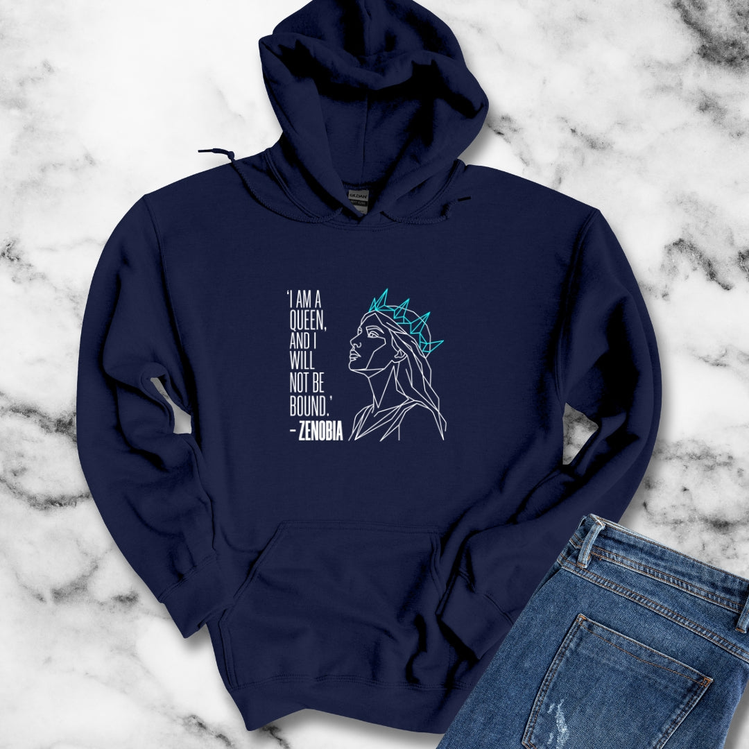 Line Art Queen Zenobia of Palmyra Hoodie