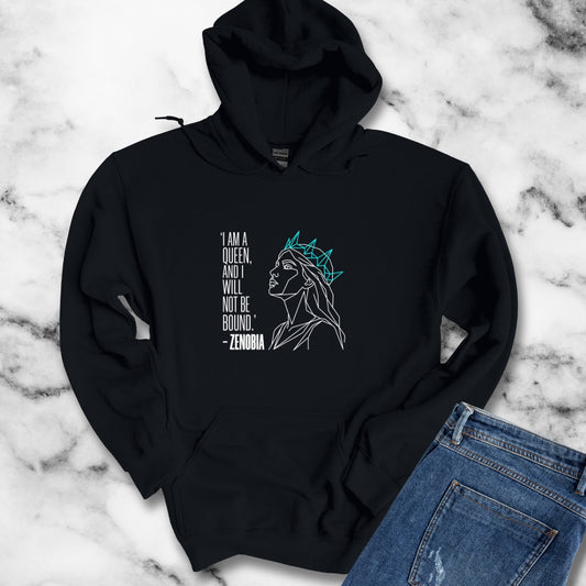 Line Art Queen Zenobia of Palmyra Hoodie