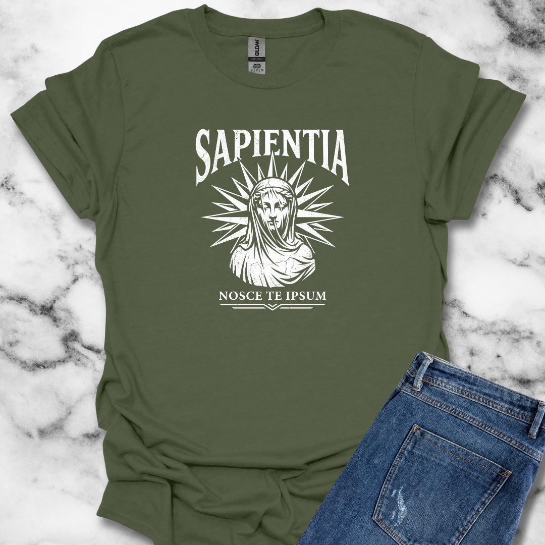 Wisdom Know Thyself Latin T-Shirt