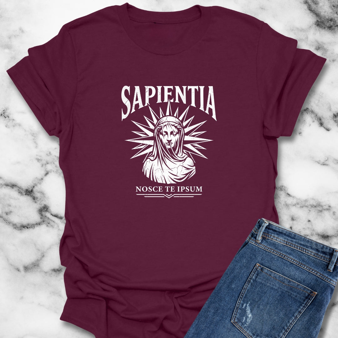 Wisdom Know Thyself Latin T-Shirt