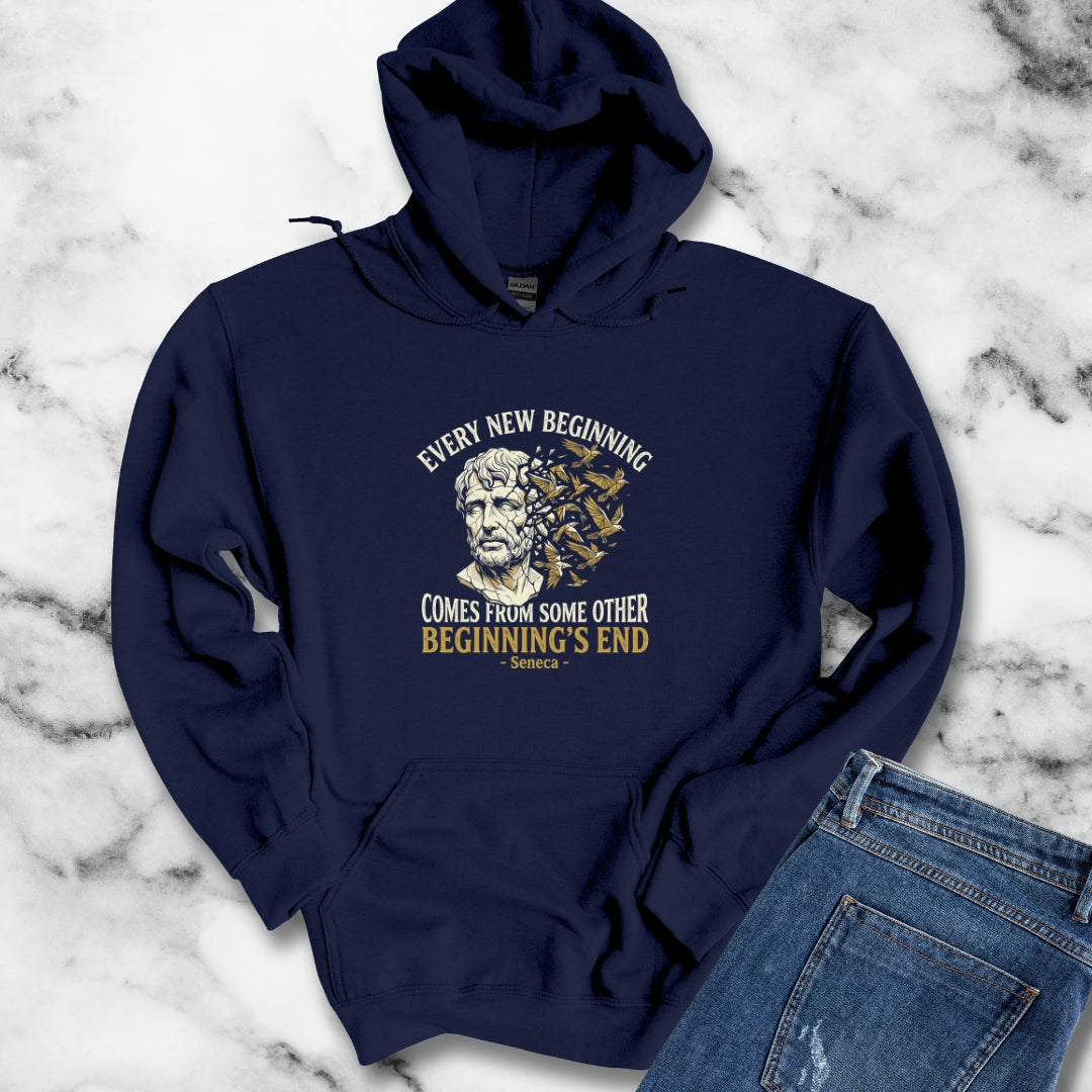 Seneca Every New Beginning Quote Hoodie