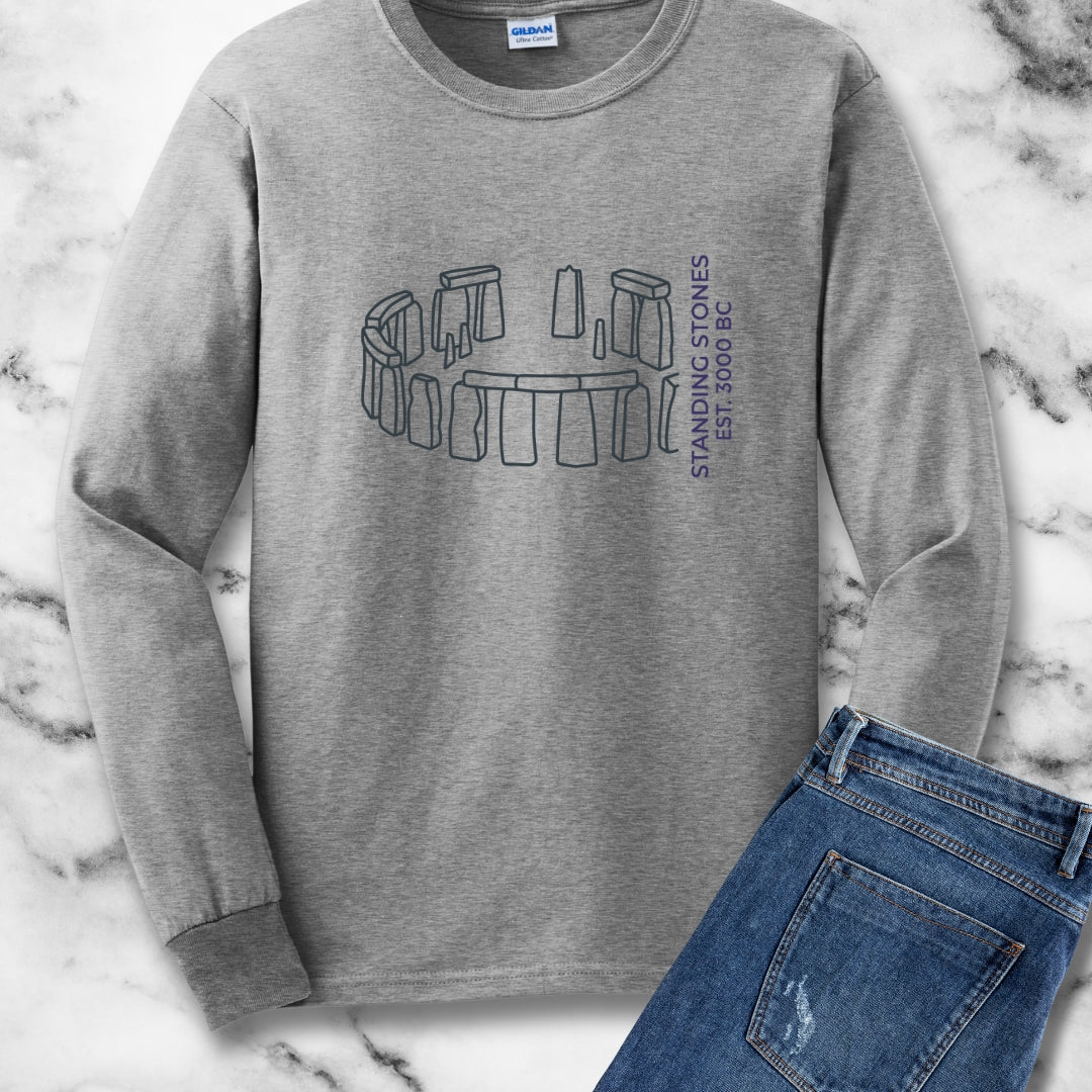 Minimalist Stone Henge Long Sleeve Tee