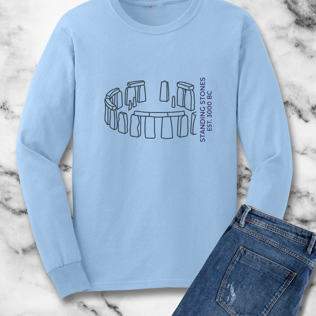 Minimalist Stone Henge Long Sleeve Tee