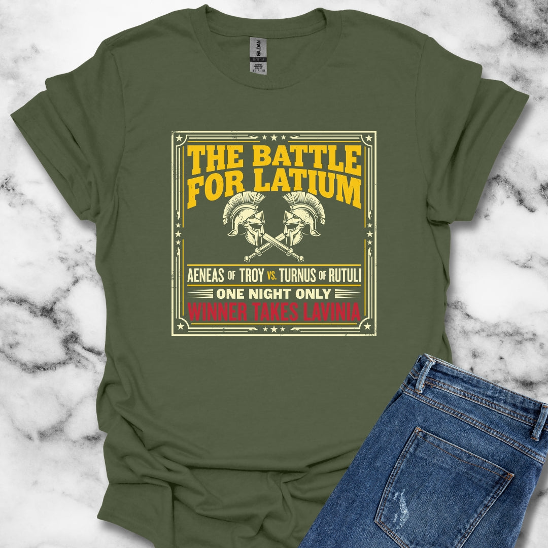 Aeneas Battle for Latium T-Shirt