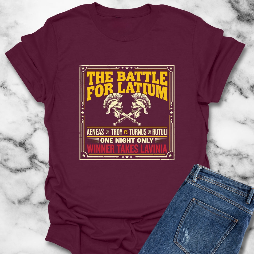 Aeneas Battle for Latium T-Shirt