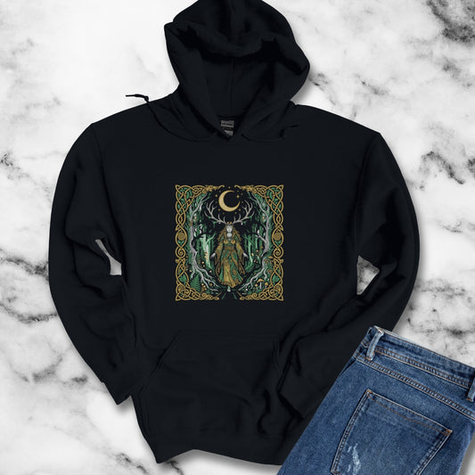 Elen of the Ways Goddess of Journey and Guidance Hoodie