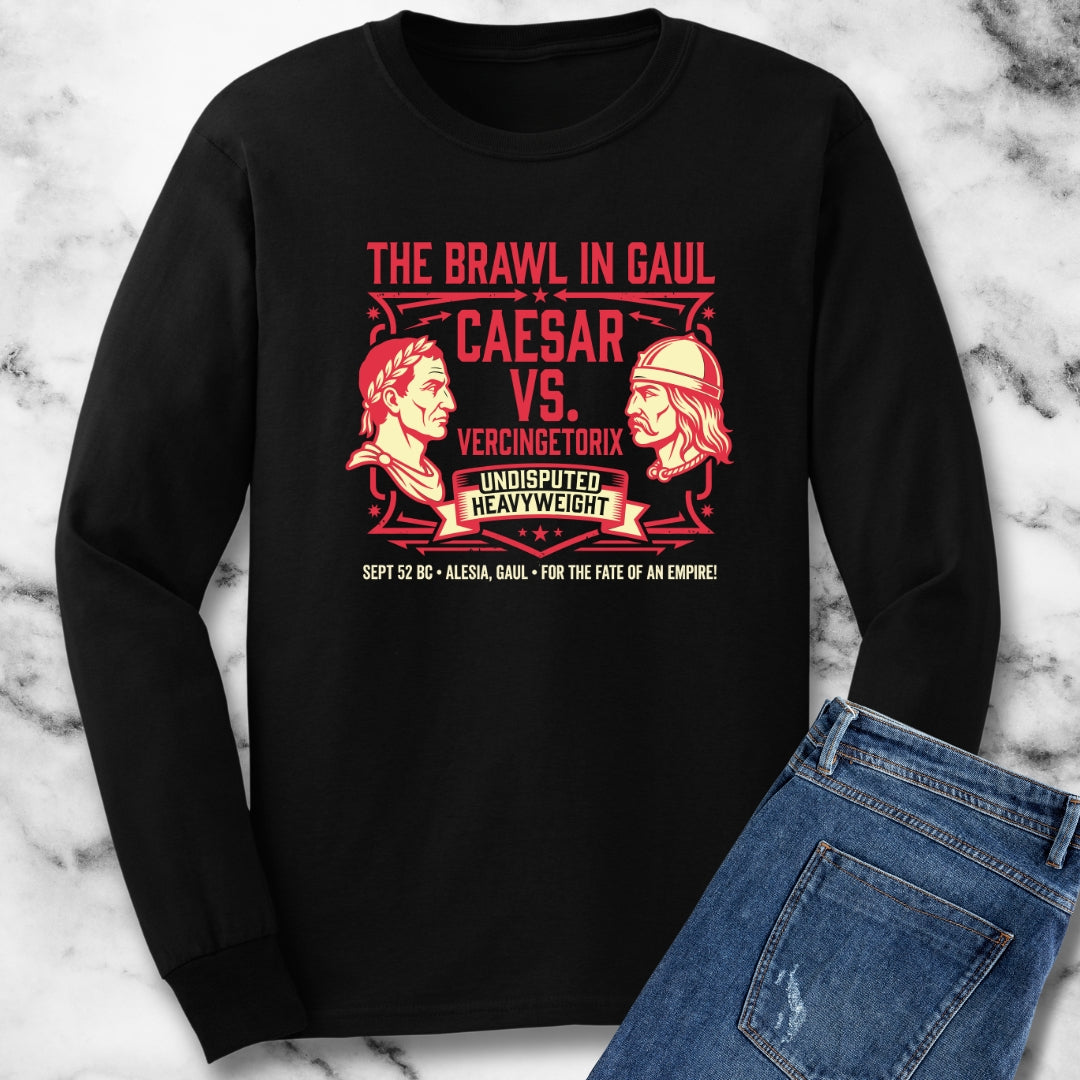 Caesar vs Vercingetorix Battle of Alesia Long Sleeve Tee