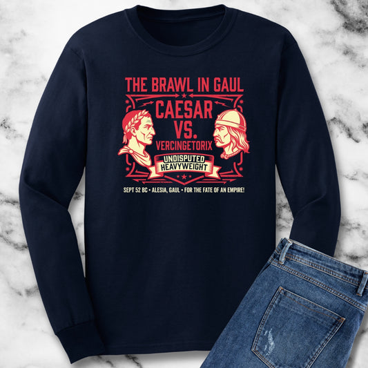 Caesar vs Vercingetorix Battle of Alesia Long Sleeve Tee