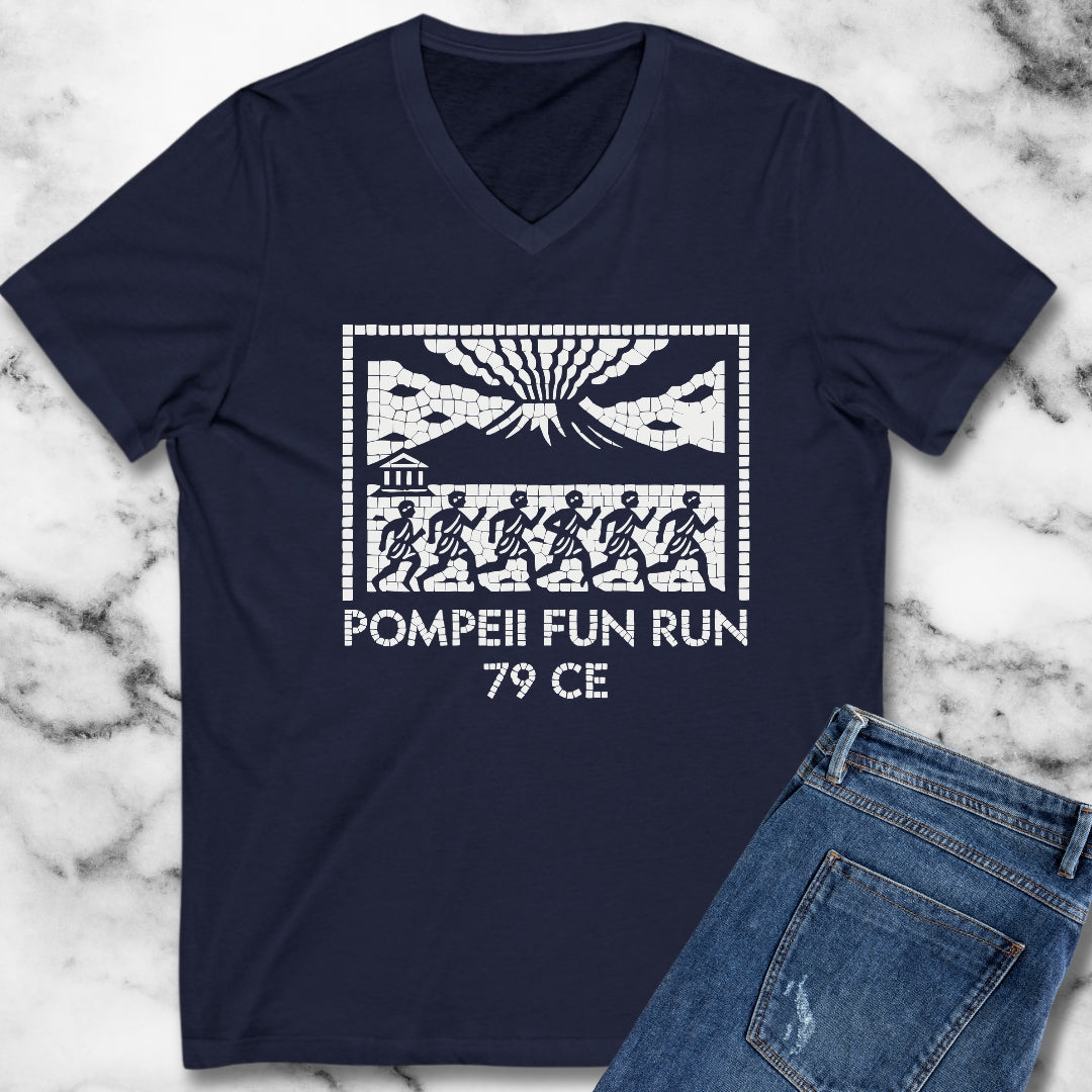 Pompeii Fun Run Mosaic V-Neck