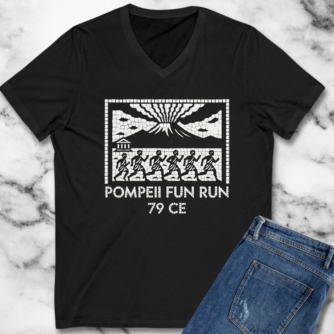 Pompeii Fun Run Mosaic V-Neck