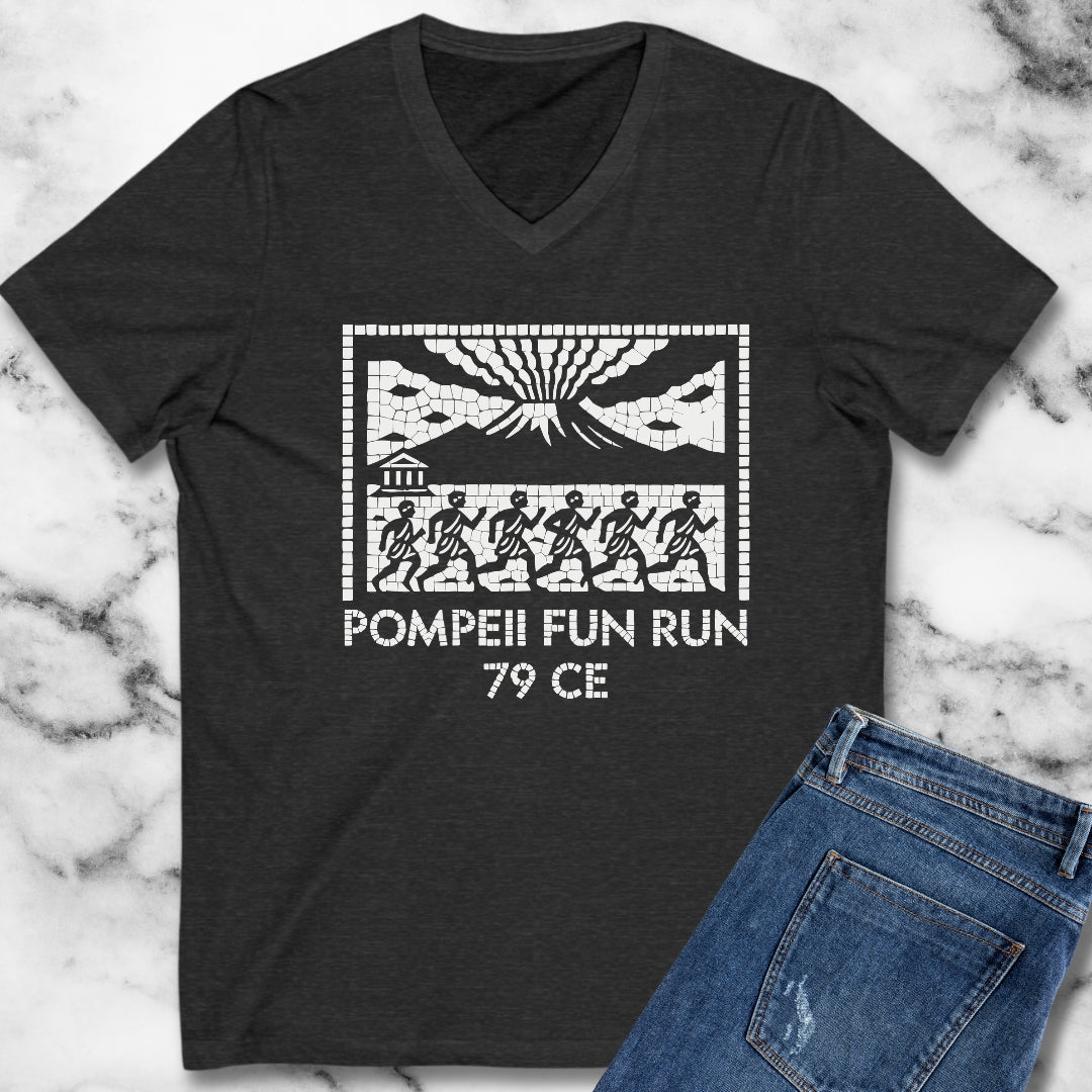 Pompeii Fun Run Mosaic V-Neck