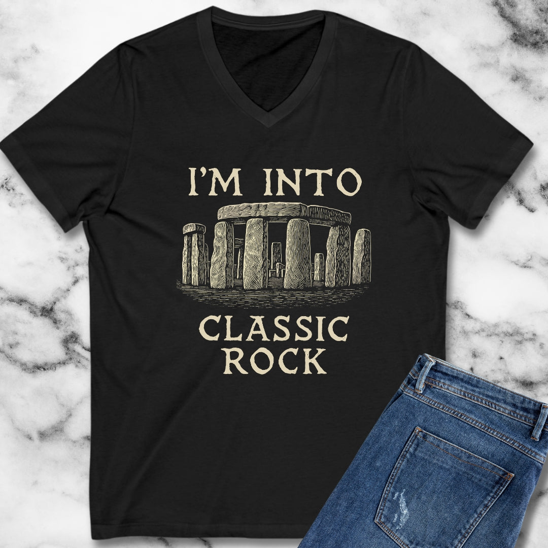 Stone Henge I'm Into Classic Rock V-Neck