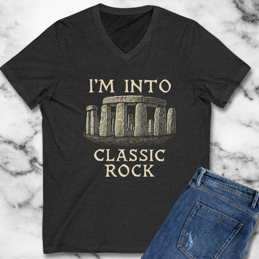 Stone Henge I'm Into Classic Rock V-Neck