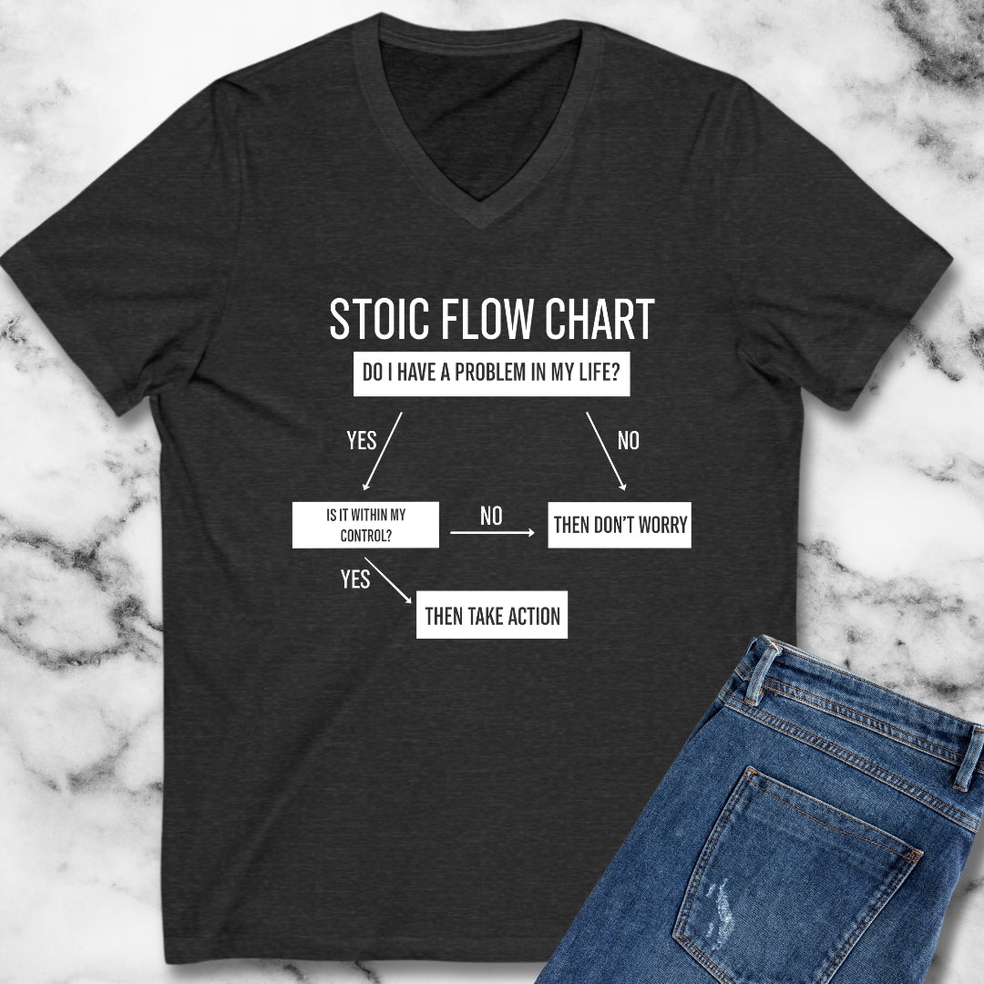 Stoic Flow Chart V-Neck