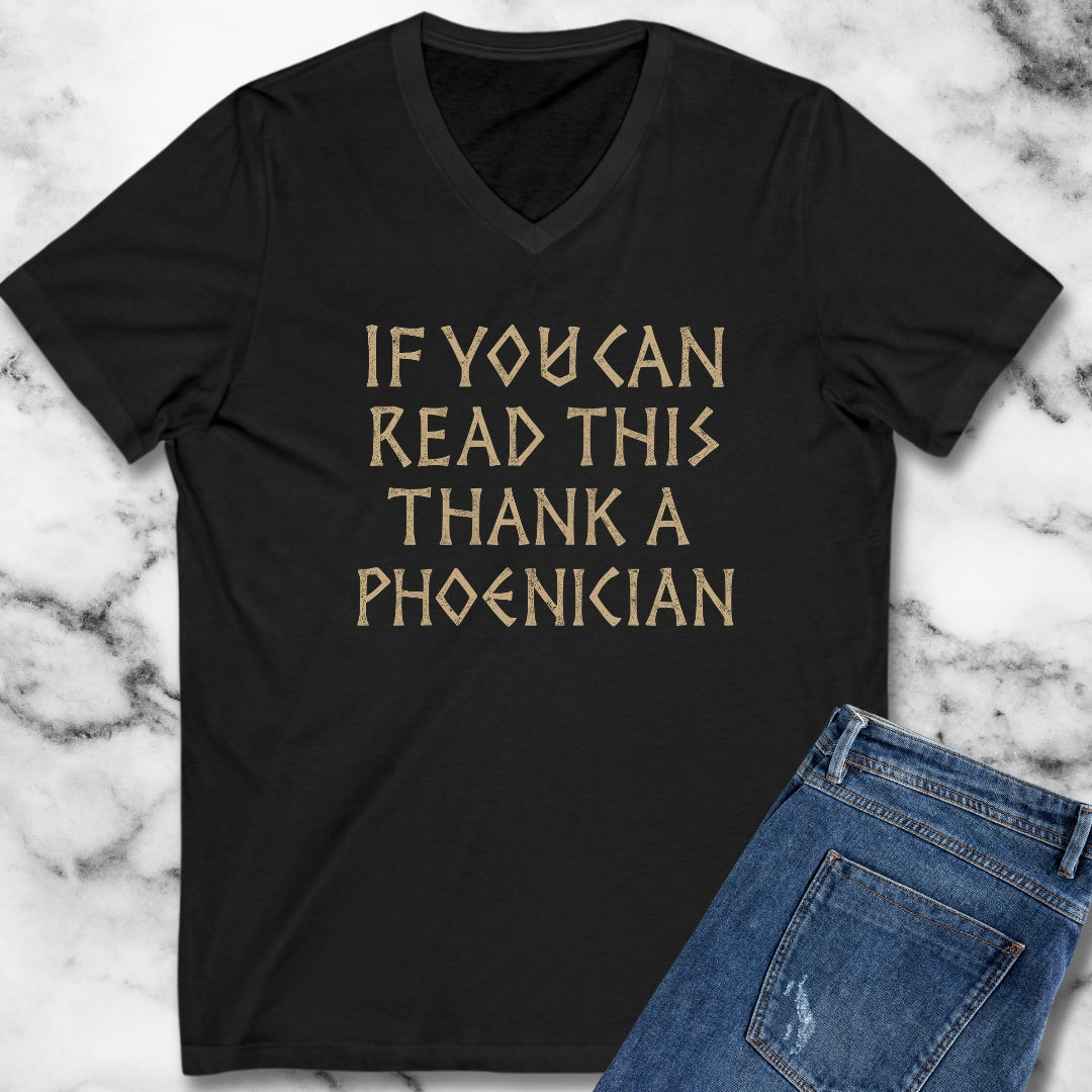 Thank a Phoenician V-Neck