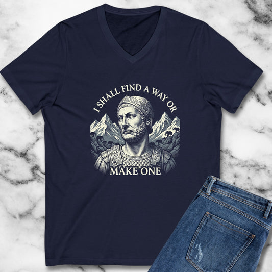 Hannibal Carthaginian Find A Way Quote V-Neck
