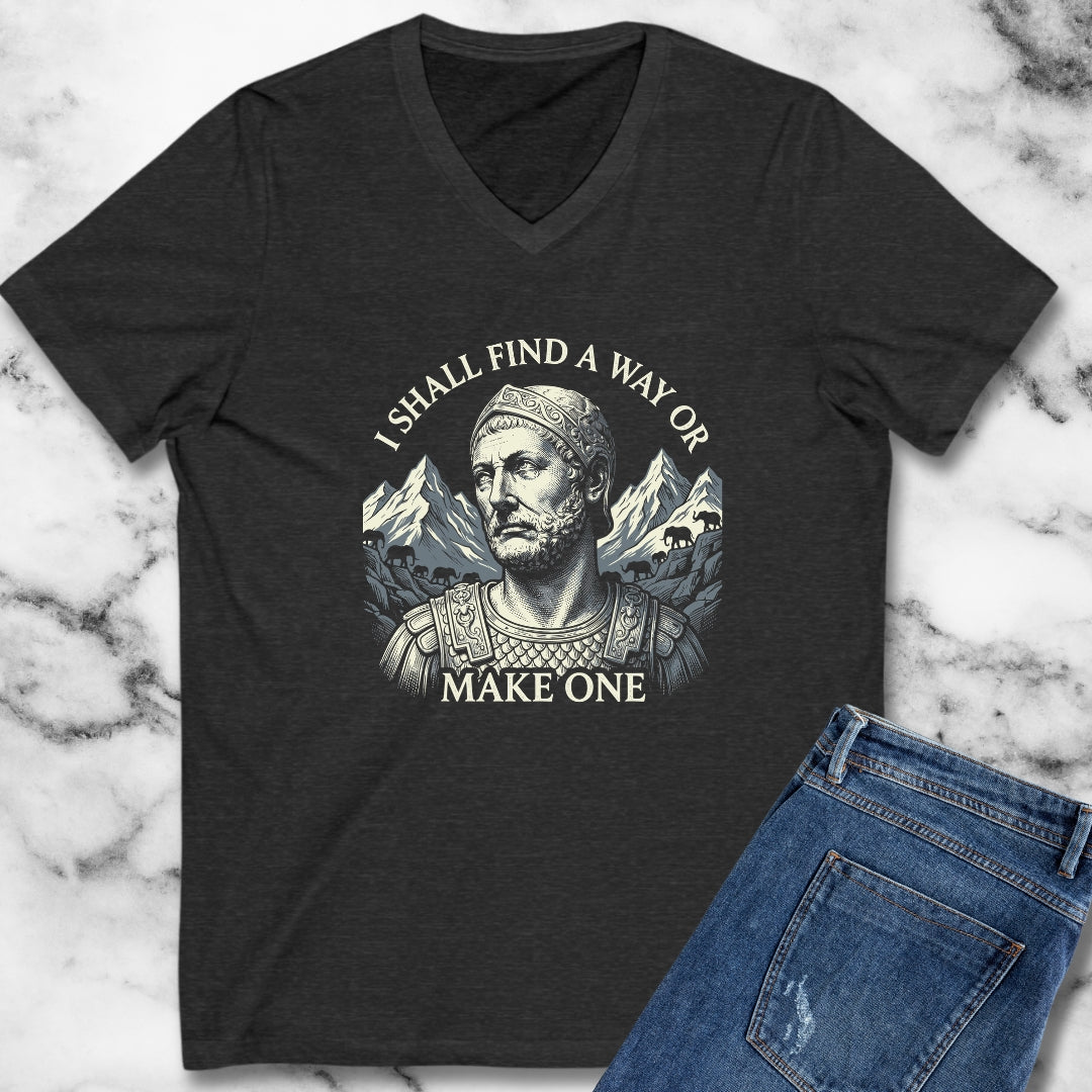 Hannibal Carthaginian Find A Way Quote V-Neck