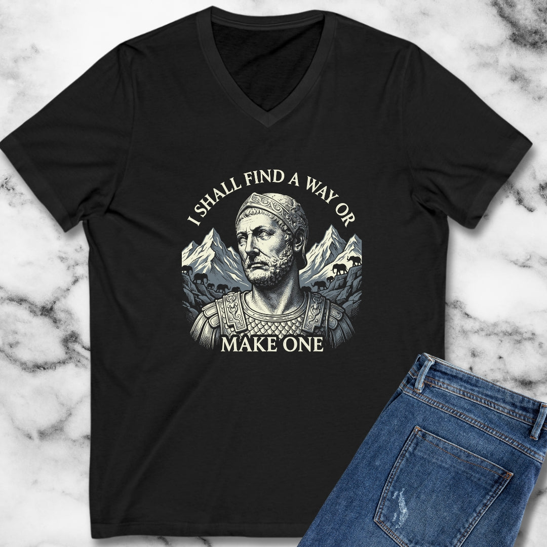 Hannibal Carthaginian Find A Way Quote V-Neck