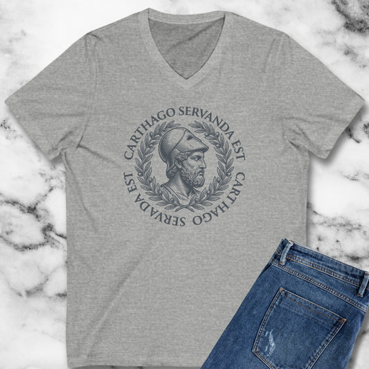 Scipio Quote Carthago Servanda Est Quote V-neck
