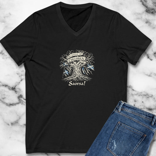 Battle of Culloden Saorsa Freedom V-Neck