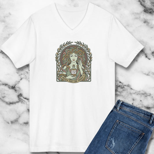 Medusa Hair Care Products Art Nouveau V-Neck