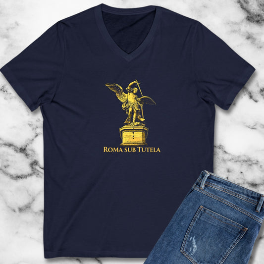 Archangel Michael Roma Sub Tutela V-Neck