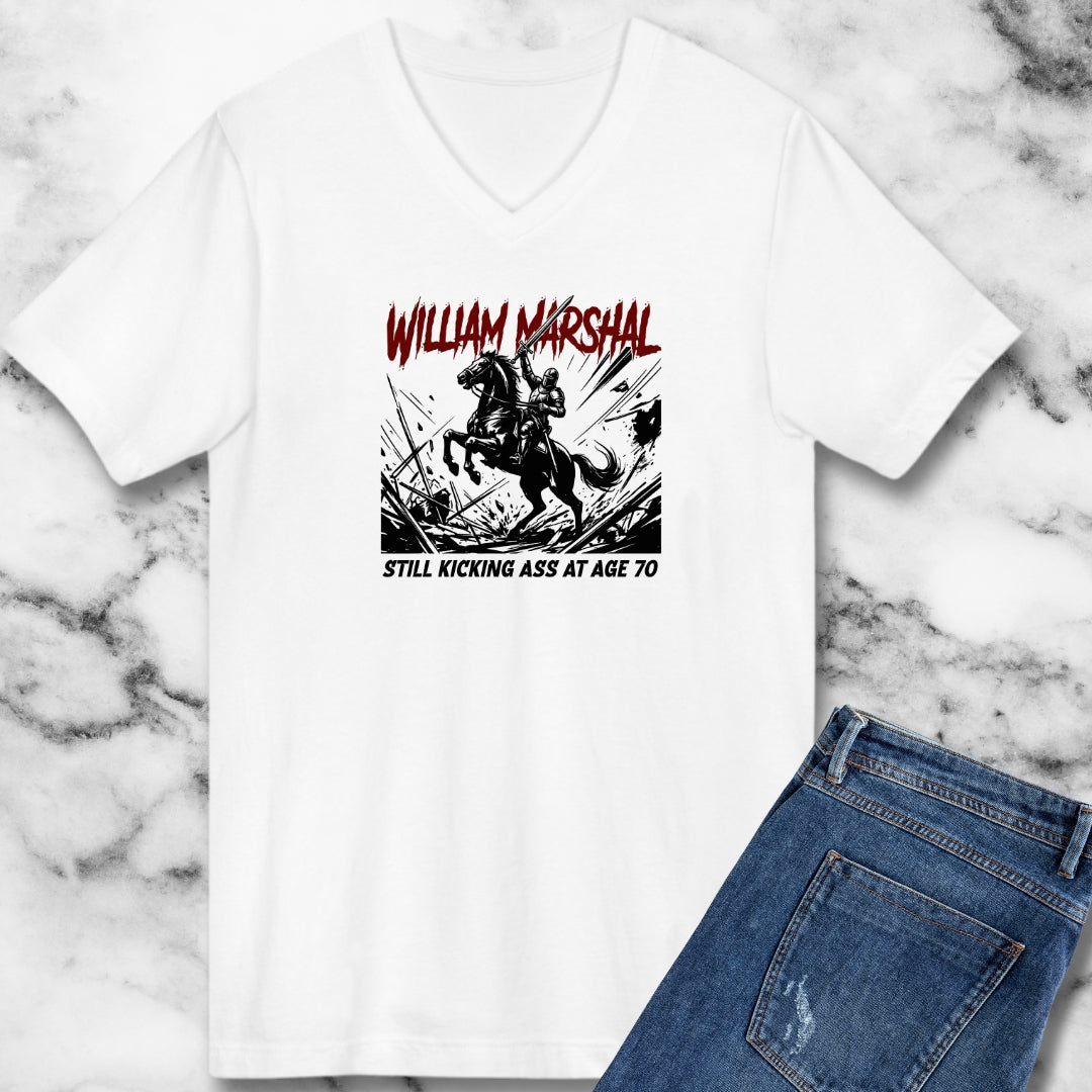 William Marshal Kicking Ass Age 70 V-neck