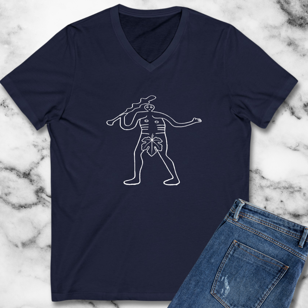 Censored Giant of Cerne Abbas V-neck