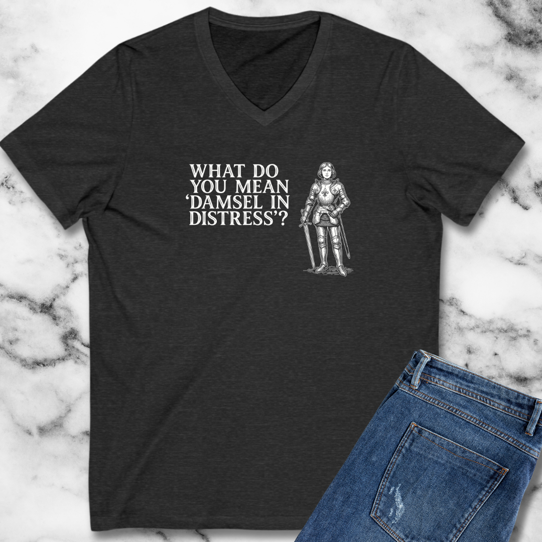 Joan of Arc Damsel in Distress V-neck