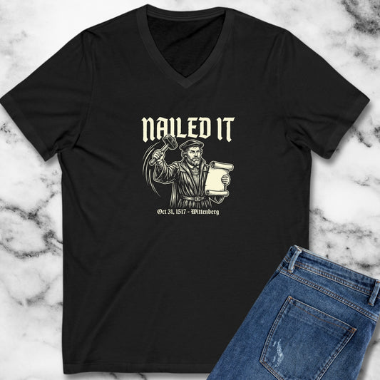 Martin Luther Nailed It V-neck